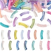 150Pcs 15 Styles Mixed Style Rainbow Iridescent Acrylic Beads OACR-YW0003-19-1