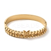 Stainless Steel 2 Lines Butterfly Hinged Bangles for Women BJEW-G719-21G-2
