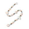 Natural Sea Shell Beads Hanging Ornaments HJEW-JM02985-4