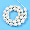 Natural Cultured Freshwater Pearl Beads Strands PEAR-N012-04V-01-2
