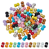 72Pcs 12 Colors 1-hole Alloy Horn Buttons DOLL-FG0001-05-1