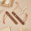2Pcs 30CM Flat Suede Cord WCOR-FH0001-01-4