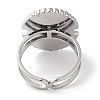 Ion Plating(IP) 304 Stainless Steel Ring RJEW-B059-07P-01-3