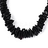 Natural Amber Nuggets Graduated Beaded Necklaces NJEW-T019-02-4
