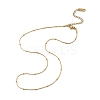 2MM 304 Stainless Steel Satellite Chain Necklaces for Women Men NJEW-F351-02G-2