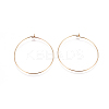 304 Stainless Steel Hoop Earrings Findings X-STAS-F227-54E-G-1