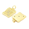 Brass Micro Pave Cubic Zirconia Pendants KK-H527-29G-2