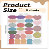 6Pcs Waterproof Sticker Labels STIC-LP0001-10-2