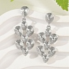 Brass Teardrop Dangle Stud Earrings EJEW-M066-03P-3