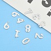 Tarnish Resistant 201 Stainless Steel Number Charms STAS-S035-M-6