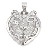 Brass Micro Pave Cubic Zirconia Pendants KK-M307-10P-1