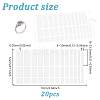 20Pcs Silicone & Acrylic & EVA Invisible Ring Size Adjuster FIND-NB0006-70-2
