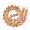 Electroplate Glass Beads Strands EGLA-S190-02F-2