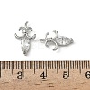 Brass Micro Pave Clear Cubic Zirconia Pendants KK-A280-13P-3