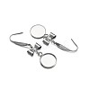 316 Surgical Stainless Steel Earring Hooks X-STAS-TAC0001-01D-3