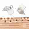 Natural Shell & Stainless Steel Pendants PALLOY-JF05888-3