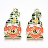 Alloy Enamel Pendants ENAM-T022-01B-1