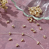 60Pcs Brass Crimp Beads KK-HY0004-19-4