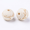 Unfinished Natural Wood European Beads LS-WOOD-S057-018B-2