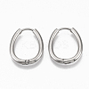 Tarnish Resistant 201 Stainless Steel Huggie Hoop Earrings STAS-T050-027P-1