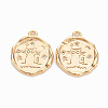 Brass Micro Pave Clear Cubic Zirconia Pendants KK-N231-241-NF-1