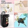 Alloy Enamel Flower Pendant Decorations HJEW-YW00003-9