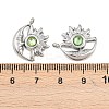 304 Stainless Steel Rhinestone Pendants STAS-Z166-24P-08-3