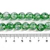 Handmade Gold Foil Lampwork Beads Strands LAMP-Q002-01B-4