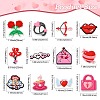 60Pcs 12 Styles Valentine's Day Theme PVC Cabochons FIND-CJ0011-21-2