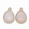 Natural Rose Quartz Pendants G-T073-03T-1