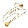 Summer Beach 304 Stainless Steel Pendant Rope Chain Necklaces for Women STAS-Z108-01G-02-4