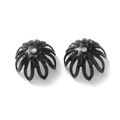 Ion Plating(IP) 304 Stainless Steel Bead Caps STAS-Z062-02EB-1