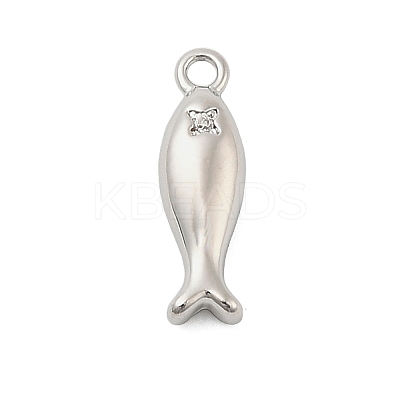 Brass Micro Pave Cubic Zirconia Pendants KK-I380-08P-1