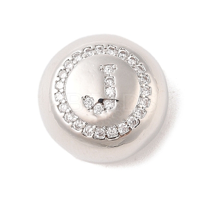 Rack Plating Brass & Cubic Zirconia Pendants KK-Z047-07P-J-RS-1