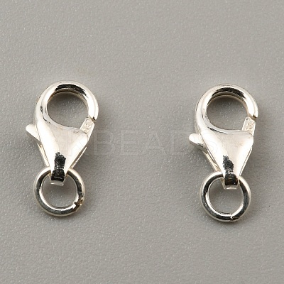 Sterling Silver Lobster Claw Clasp STER-WH0008-12A-S-1