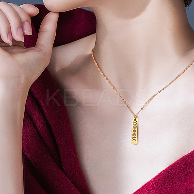 20Pcs Ion Plating(IP) 304 Stainless Steel Pendants FIND-SZ0006-03G-1