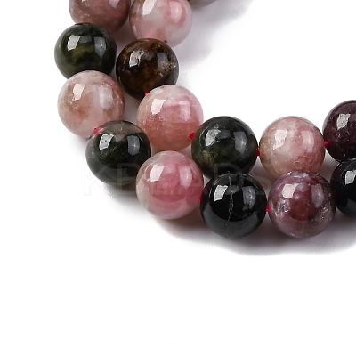 Natural Multicolor Tourmaline Beads Strands G-L608-B01-02-1