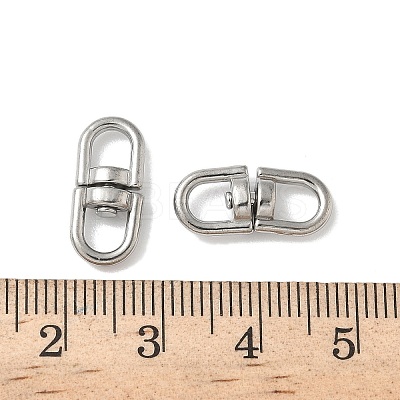 304 Stainless Steel Double Eye Swivel Clasps STAS-L300-011C-P-1