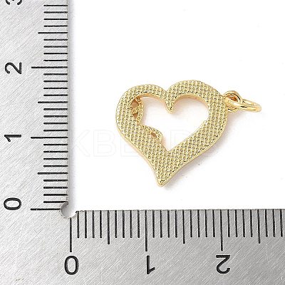 Brass Pave Natural White Shell Pendants KK-S522-08D-G-1