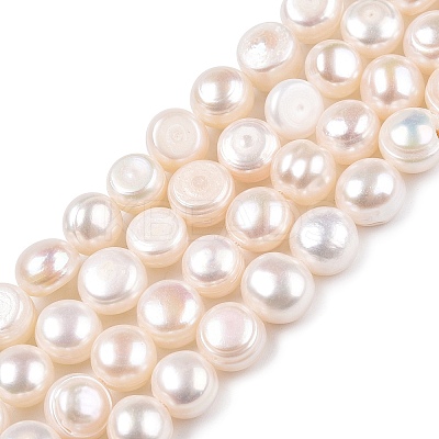 Natural Cultured Freshwater Pearl Beads Strands PEAR-N014-07J-1