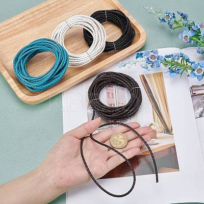 Braided Cowhide Cord WL-WH0003-01A-1