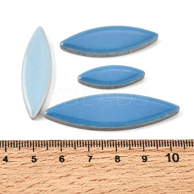 Flat Elongated Leaf Porcelain Mosaic Tiles PR-CBA4734-02C-1