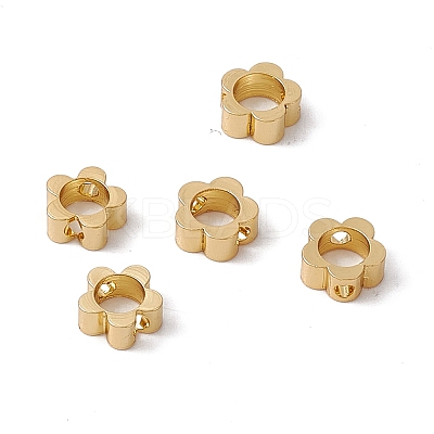 Rack Plating Brass Beads KK-C007-41G-1