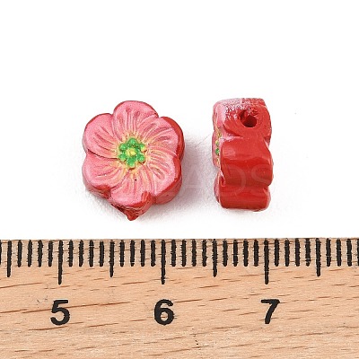 Printed Cinnabar Beads CARL-A001-01B-1