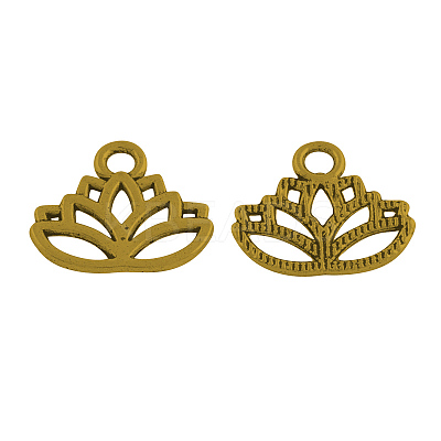 Tibetan Style Alloy Charms TIBEP-36884-AG-RS-1