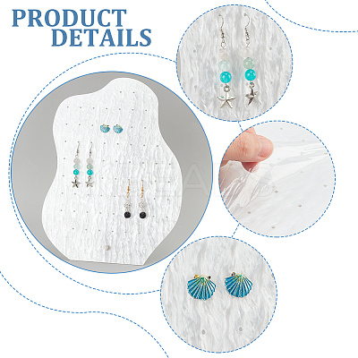 Water Ripple Acrylic Earring Display Stands EDIS-WH0015-06-1