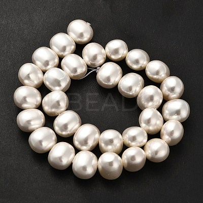 Shell Pearl Beads Strands BSHE-F013-01A-1