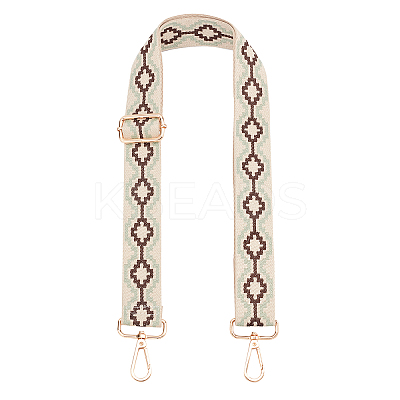 Rhombus Pattern Adjustable Cotton Bag Strap FIND-WH0092-45-1