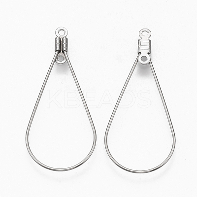 Tarnish Resistant 304 Stainless Steel Wire Pendants STAS-T051-003-1