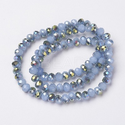 Electroplate Glass Beads Strands EGLA-A034-J4mm-S02-1